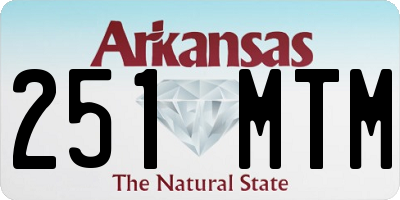 AR license plate 251MTM