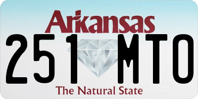 AR license plate 251MTO