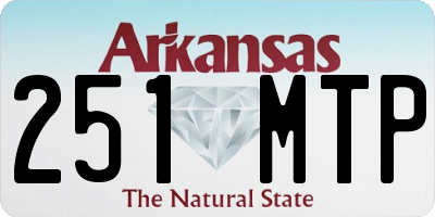 AR license plate 251MTP