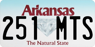 AR license plate 251MTS