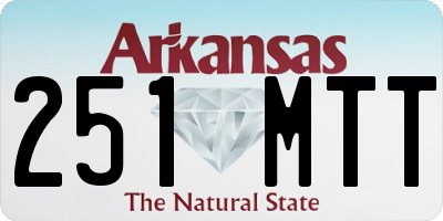 AR license plate 251MTT