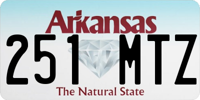 AR license plate 251MTZ
