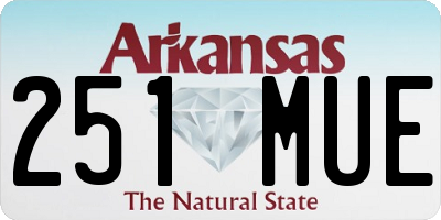 AR license plate 251MUE