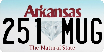 AR license plate 251MUG