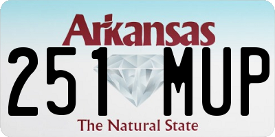 AR license plate 251MUP