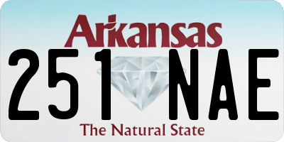 AR license plate 251NAE