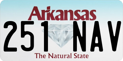 AR license plate 251NAV