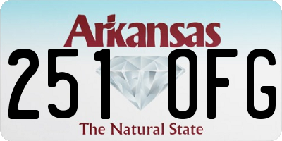 AR license plate 251OFG