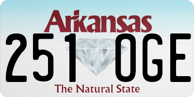 AR license plate 251OGE