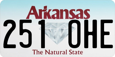 AR license plate 251OHE