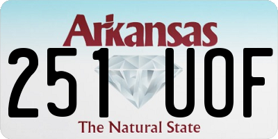 AR license plate 251UOF