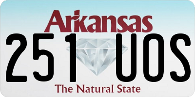 AR license plate 251UOS