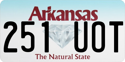 AR license plate 251UOT