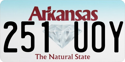 AR license plate 251UOY