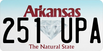 AR license plate 251UPA