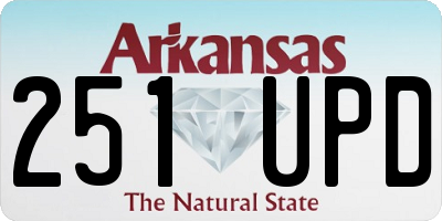 AR license plate 251UPD