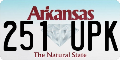 AR license plate 251UPK