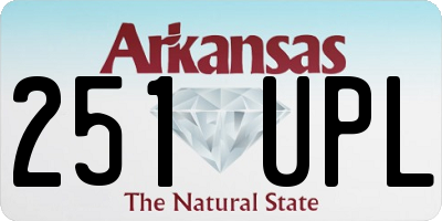 AR license plate 251UPL