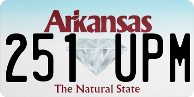 AR license plate 251UPM