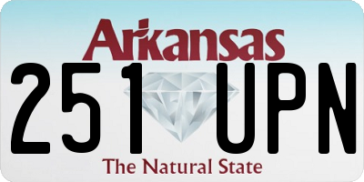 AR license plate 251UPN