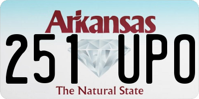 AR license plate 251UPO