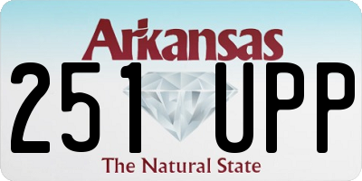 AR license plate 251UPP