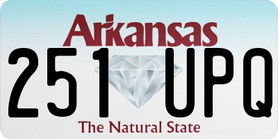 AR license plate 251UPQ