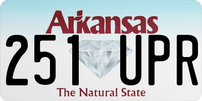 AR license plate 251UPR