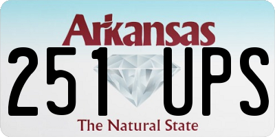AR license plate 251UPS