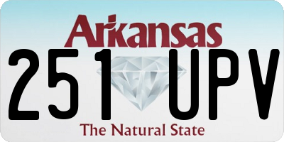 AR license plate 251UPV
