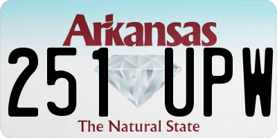 AR license plate 251UPW