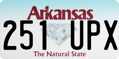 AR license plate 251UPX