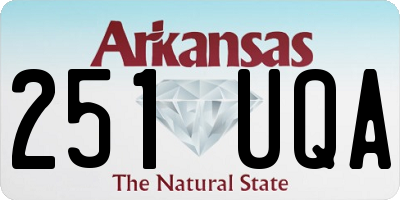 AR license plate 251UQA