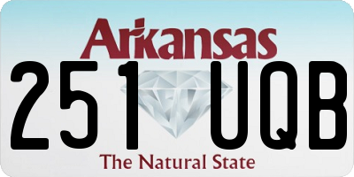 AR license plate 251UQB