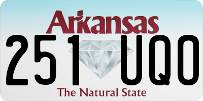 AR license plate 251UQO