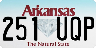 AR license plate 251UQP