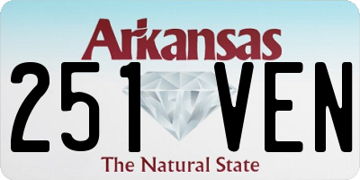 AR license plate 251VEN