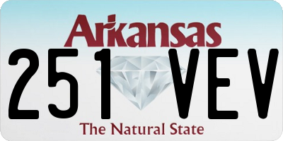 AR license plate 251VEV