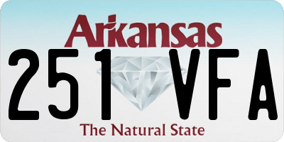 AR license plate 251VFA