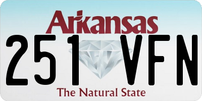 AR license plate 251VFN