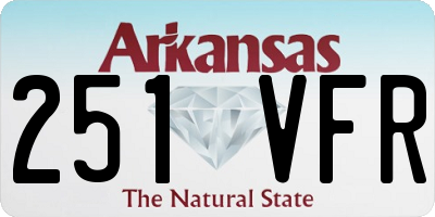 AR license plate 251VFR