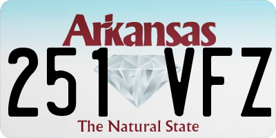 AR license plate 251VFZ