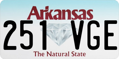 AR license plate 251VGE