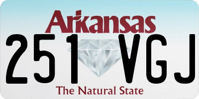 AR license plate 251VGJ