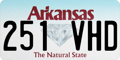 AR license plate 251VHD