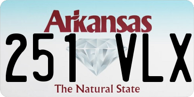 AR license plate 251VLX