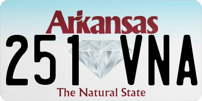 AR license plate 251VNA