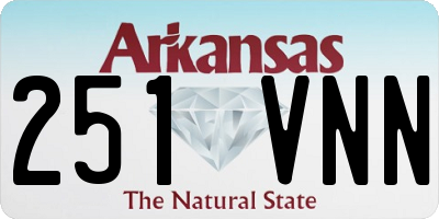 AR license plate 251VNN