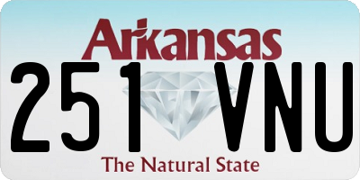 AR license plate 251VNU