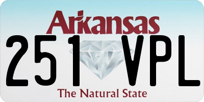 AR license plate 251VPL